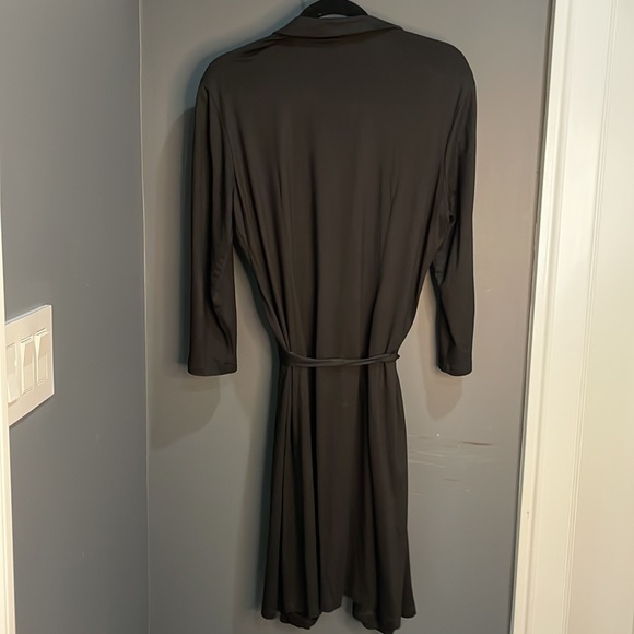 J. McLaughlin black silk wrap dress - Picture 3 of 6